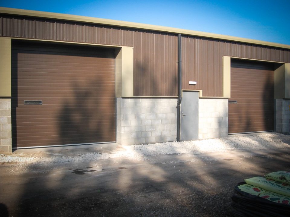 Insulated Sectional Door with High Security Vision Panel