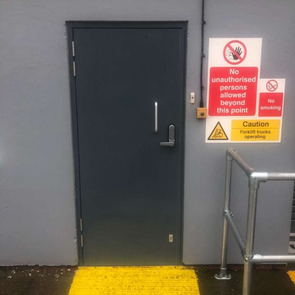 New Steel Security Door Set Fitted Pocklington