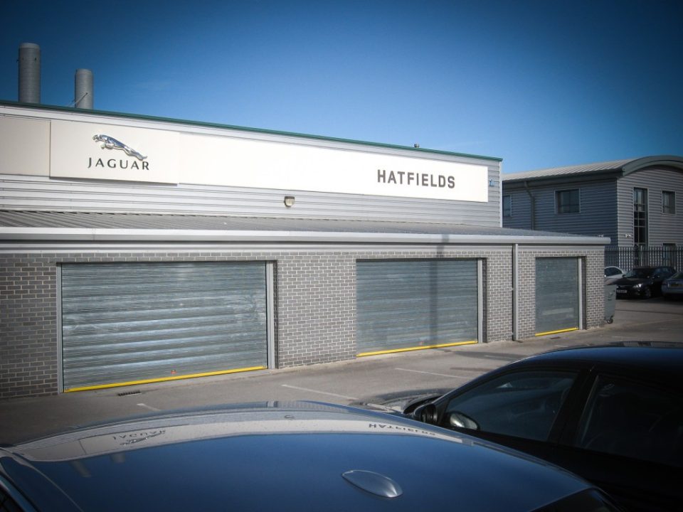 roller shutter door at hatfields jaguar